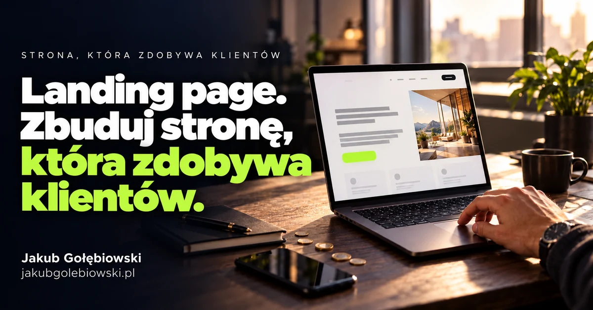 Landing page. Zbuduj stronę, która zdobywa klientów.